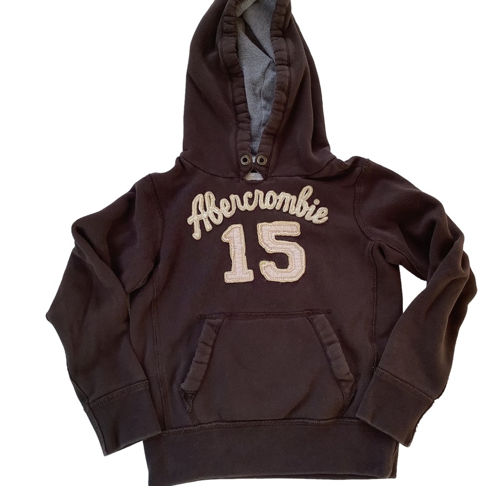 Abercrombie Kids muscle brown hoodie. Size medium.